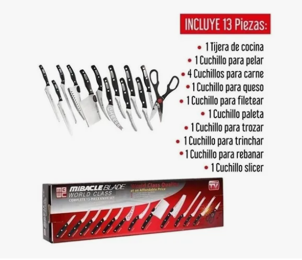 Masterfilo¨| Set De Cuchillos Profesionales X 13p.
