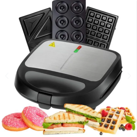 SnackStar 3 en 1 ¨| Sandwichera Waflera Donera 3 En 1