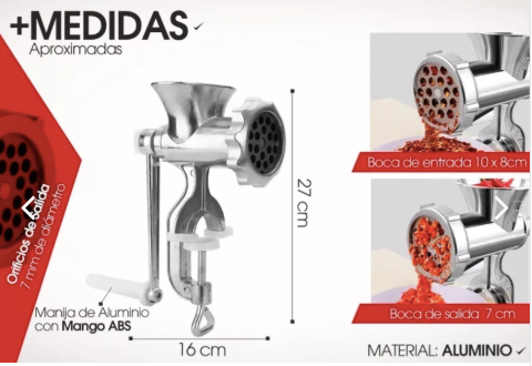 InoxGrind¨| Maquina De Moler En Aluminio Inoxidable