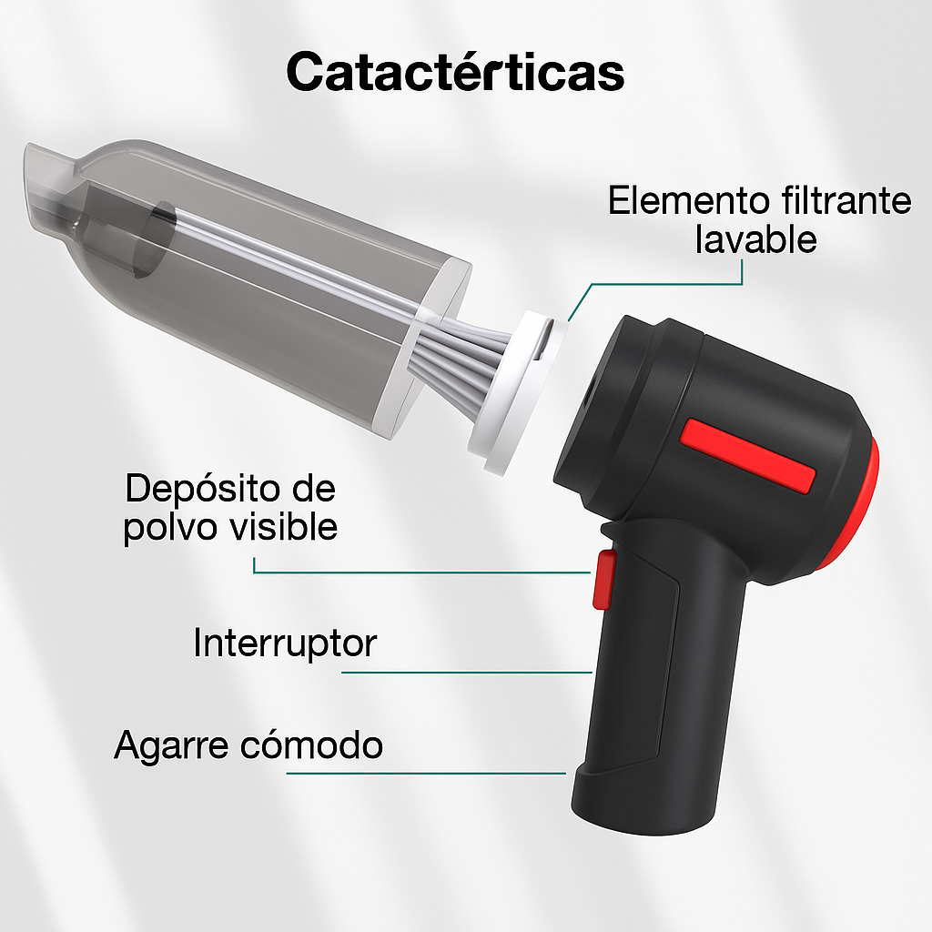 Vortix¨| Aspiradora Sopladora Inalambrica 3 En 1
