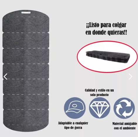 CapZone¨|  Organizador De Gorras Perchero 14 Puesto