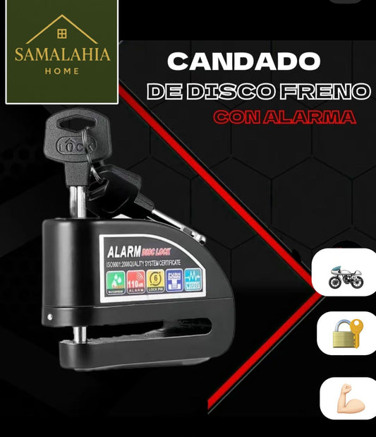 LockSafe Pro¨|Candado Freno De Disco Con Alarma Para Moto